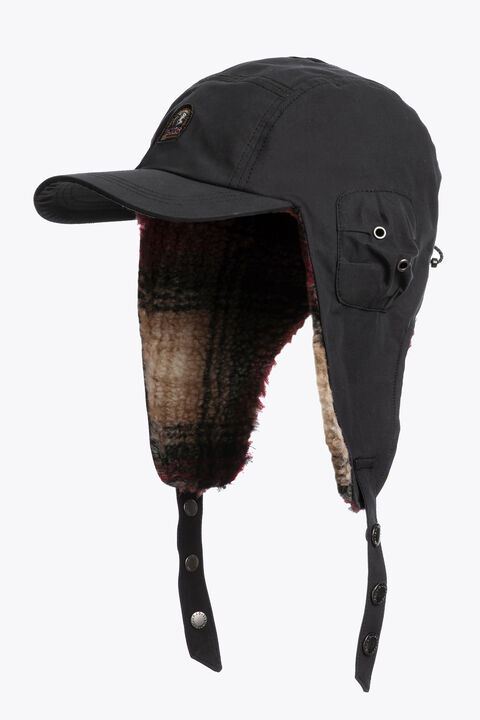 Parajumpers AVIATOR - TRAPPER HAT BLACK 25WMPABCHA51PAK0541