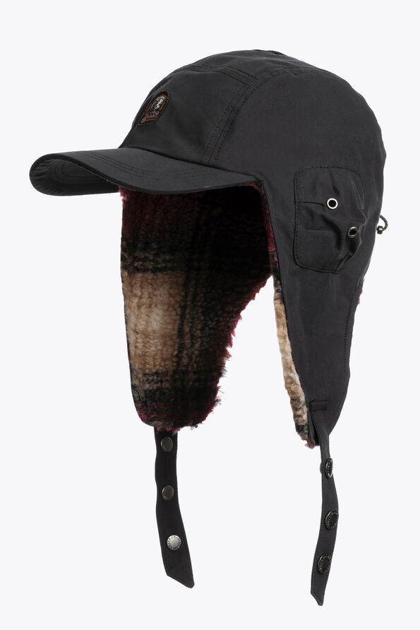 Parajumpers AVIATOR - TRAPPER HAT BLACK 25WMPABCHA51PAK0541