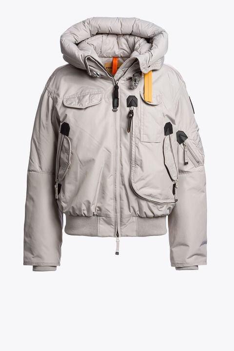 Parajumpers GOBI - HOODED BOMBER MID GREY 26WMPWJKMA31P510137
