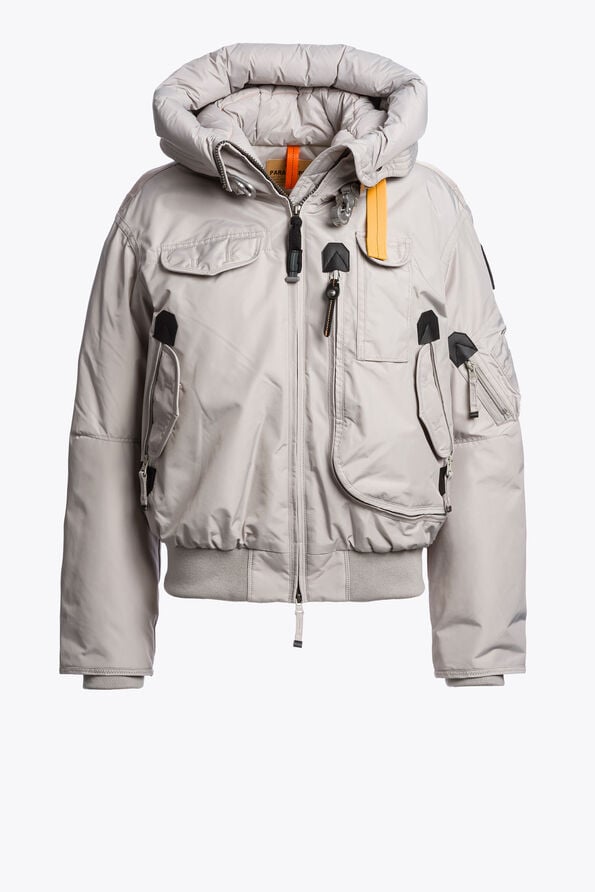 Parajumpers GOBI - HOODED BOMBER MID GREY 26WMPWJKMA31P510137