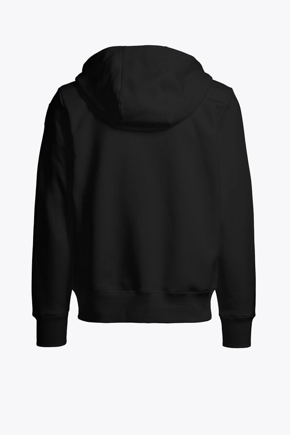 Parajumpers CHARLIE EASY - HOODED SWEATSHIRT BLACK 26WMPMFLEY24P160541