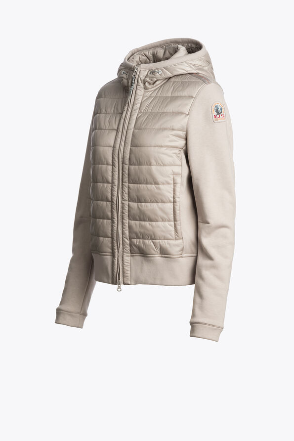 Parajumpers FORTUNE - HYBRID FLEECE CHATEAU GREY 25WMPWHYFP35P840110