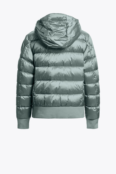 Parajumpers PHARRELL - HOODED BOMBER PURITAN GREY 25WMPBPUSX73PBE0104