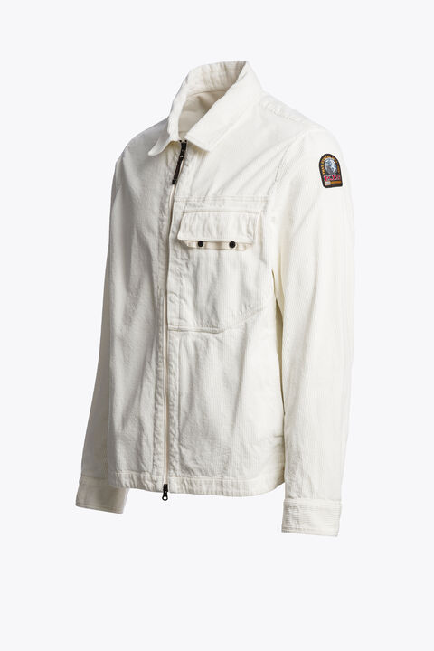Parajumpers GALROSS - CORDUROY OVERSHIRT WARM IVORY 26WMPMOSCU01P260132