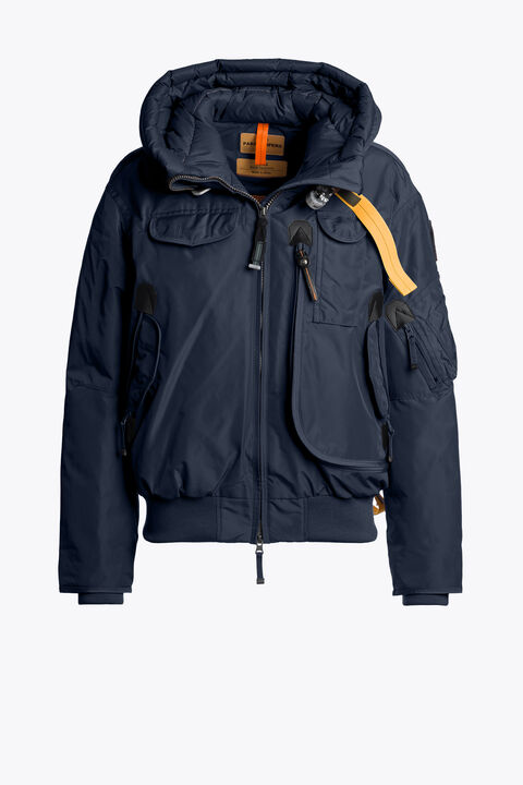 Parajumpers GOBI - HOODED BOMBER BLUE NAVY 25WMPWJKMA31P660316
