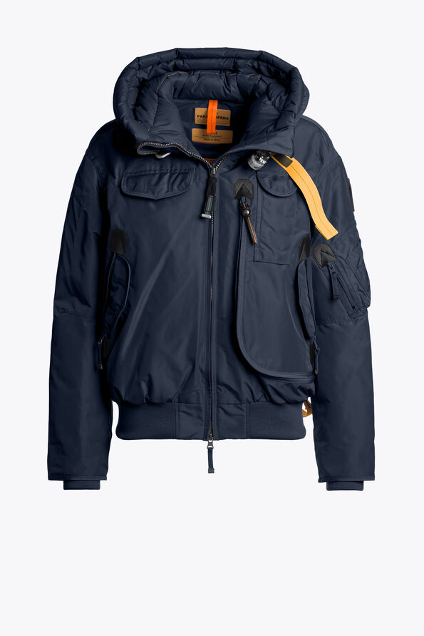 Parajumpers GOBI - HOODED BOMBER BLUE NAVY 25WMPWJKMA31P660316