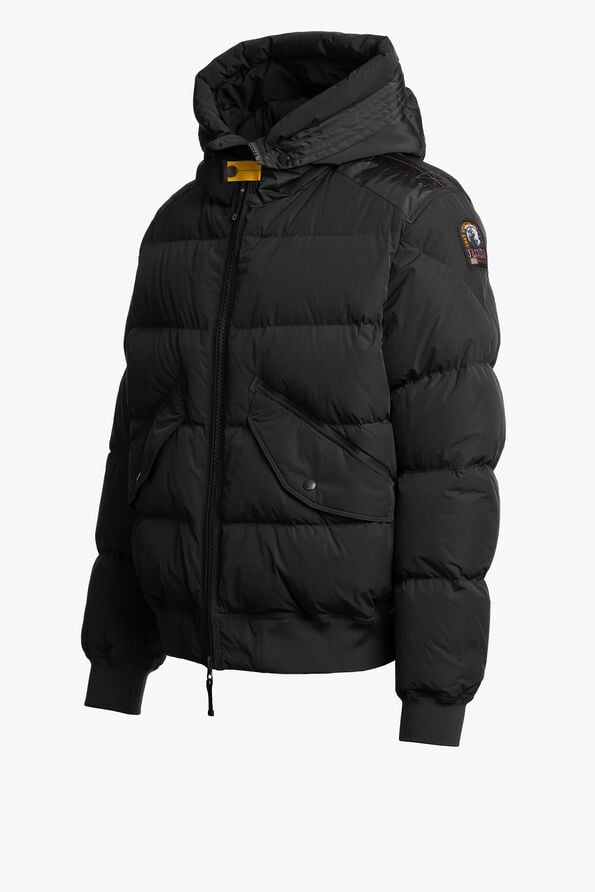 Parajumpers WILMONT - HOODED BOMBER BLACK 26WMPMPUHF02P300541