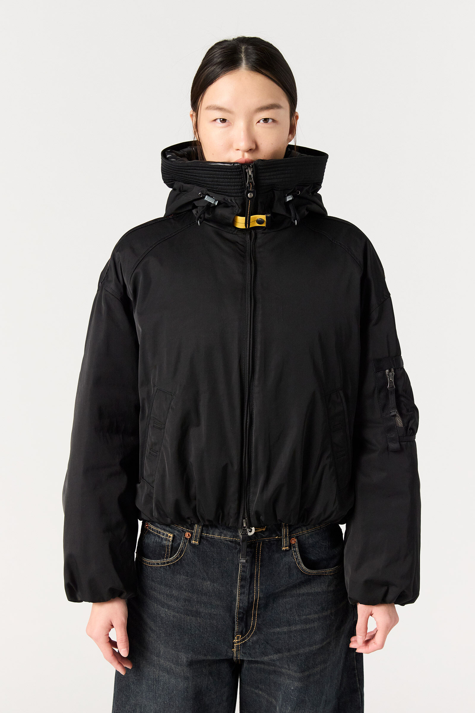 NAADZ - フード付きボンバージャケット BLACK | Parajumpers®