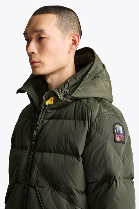 Parajumpers WILMONT - HOODED BOMBER BLACK 26WMPMPUHF02P300541