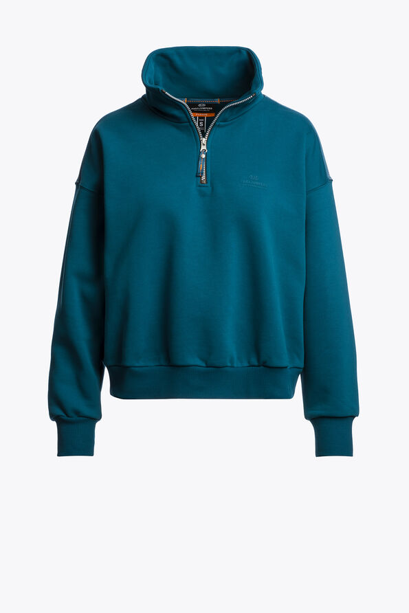 Parajumpers ZENDAYA - HALF-ZIP SWEAT INTERSTELLAR 25WMPWFLEY32PU60708
