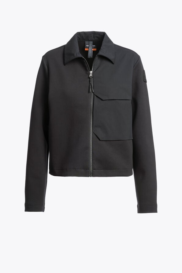 Parajumpers JELKA - FULL-ZIP SWEATSHIRT BLACK 26SMPWFLTZ32P790541