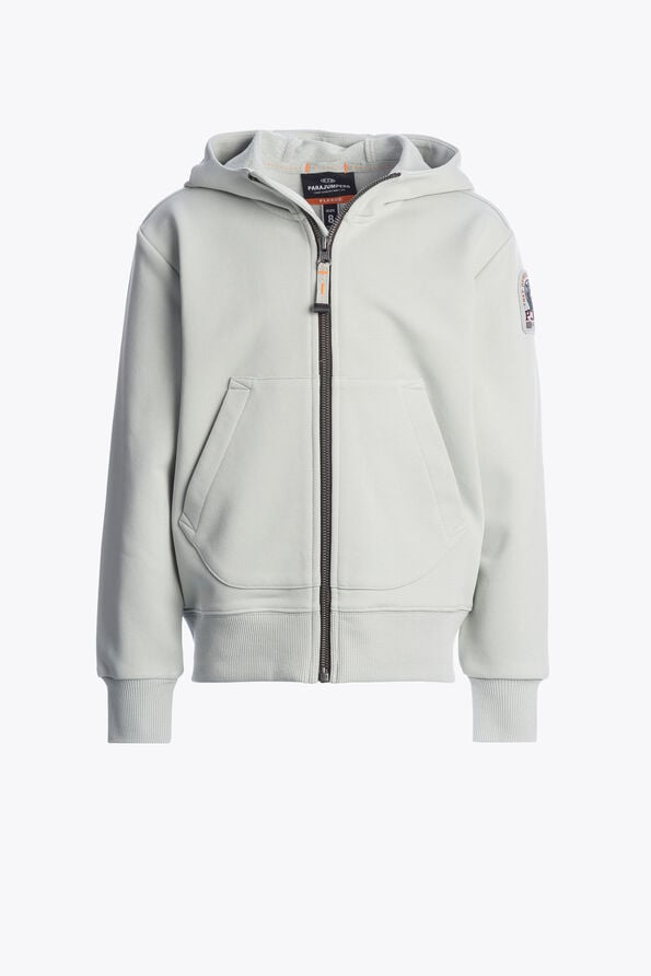 Parajumpers CHARLIE EASY - HOODED FLEECE FRESH GREY 26SMPBFLEY64PBF0271