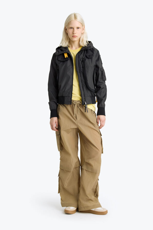 Parajumpers GOBI - BOMBERJACK MET CAPUCHON OFF-BLACK 26SMPWJKMA31P500600