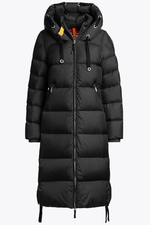Parajumpers PANDA - LONG DOWN JACKET BLACK 26WMPWPUEL31P560541