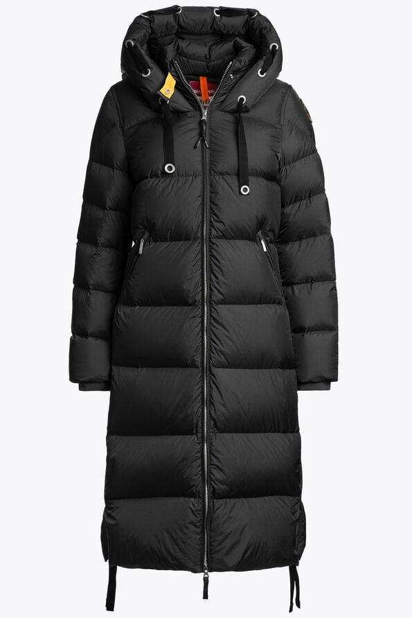 Parajumpers PANDA - LONG DOWN JACKET BLACK 26WMPWPUEL31P560541