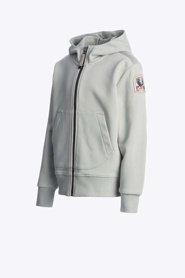 Parajumpers CHARLIE EASY - HOODED FLEECE FRESH GREY 26SMPBFLEY64PBF0271