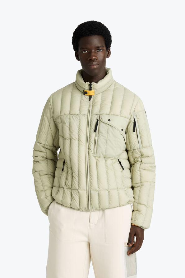 Parajumpers KUON - SHORT PUFFER ASPARAGUS 26SMPMPUIP01P240342
