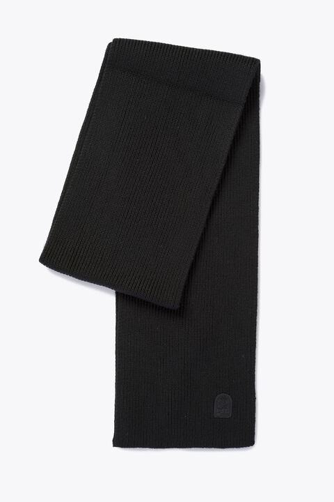 Parajumpers PLAIN - MERINO WOOL SCARF BLACK 25WMPASCSC12PAT0541