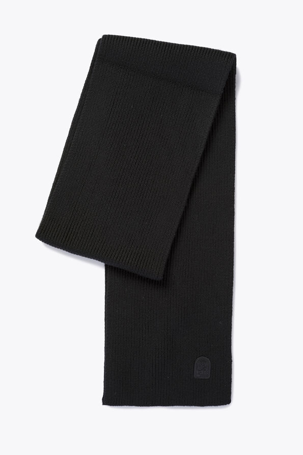 Parajumpers PLAIN - MERINO WOOL SCARF BLACK 25WMPASCSC12PAT0541