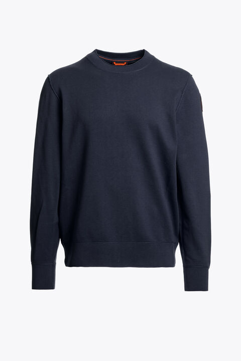 Parajumpers BASIC BRAW - CREWNECK SWEATER BLUE NAVY 26WMPMKNKC04P140316