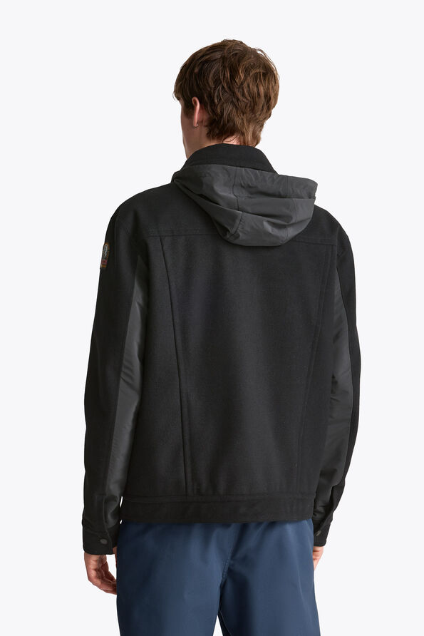 Parajumpers HINA - WOOL JACKET BLACK 26WMPMJKLZ01P230541