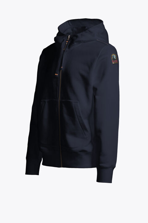Parajumpers CHARLIE EASY - HOODED SWEATSHIRT BLUE NAVY 26WMPMFLEY24P160316