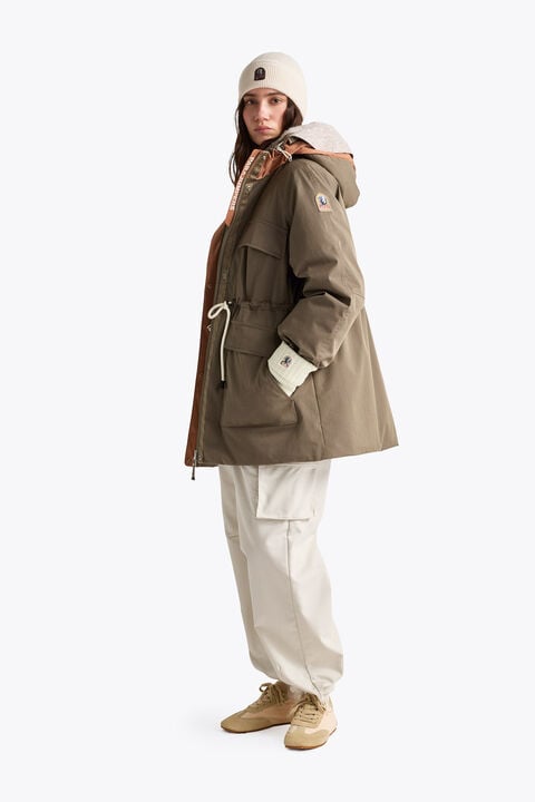 Parajumpers NARUSE - HOODED PARKA SLATE MUD - TANDORI 26WMPWJKBI32P66B070
