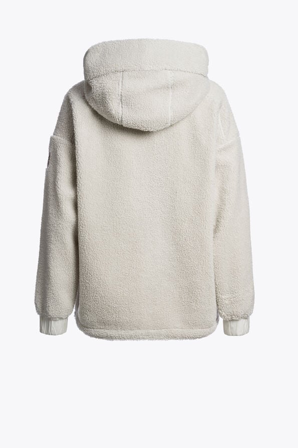 Parajumpers NOELLE - FULL-ZIP SWEATSHIRT CHALK WHITE 26WMPWFLPF33P640131