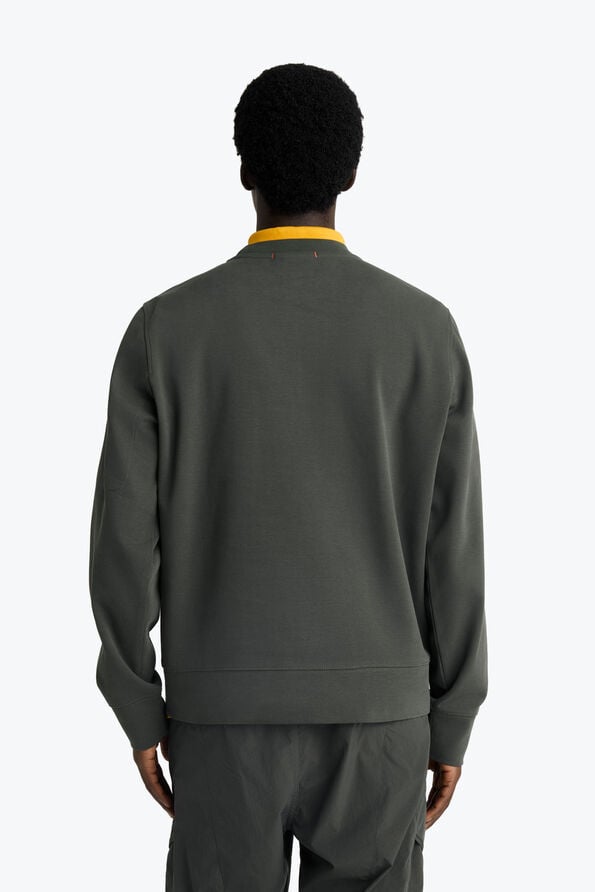 Parajumpers GOODMAN - CREWNECK SWEAT GREEN GABLES 26SMPMFLTZ01P430242