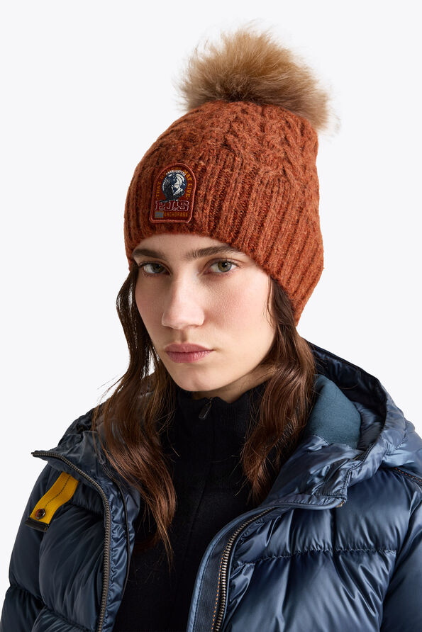 Parajumpers KYLIE - POMPON HAT MOONBEAM 26WMPAHAHA34PAI0775