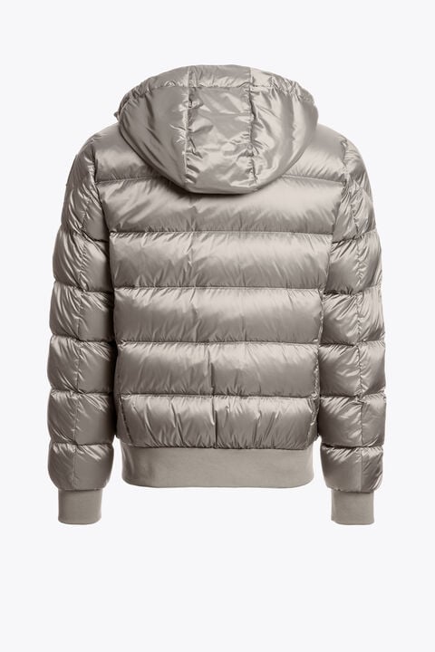 Parajumpers PHARRELL - HOODED BOMBER MID GREY 26WMPMPUSX13P070137