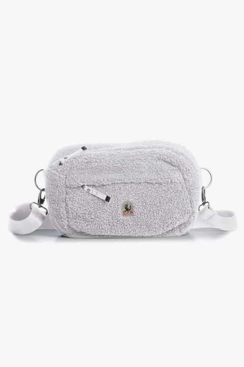 Parajumpers POWER - CURLY FLEECE BELT BAG PEARL GREY 25WMPABABA41PAN0118