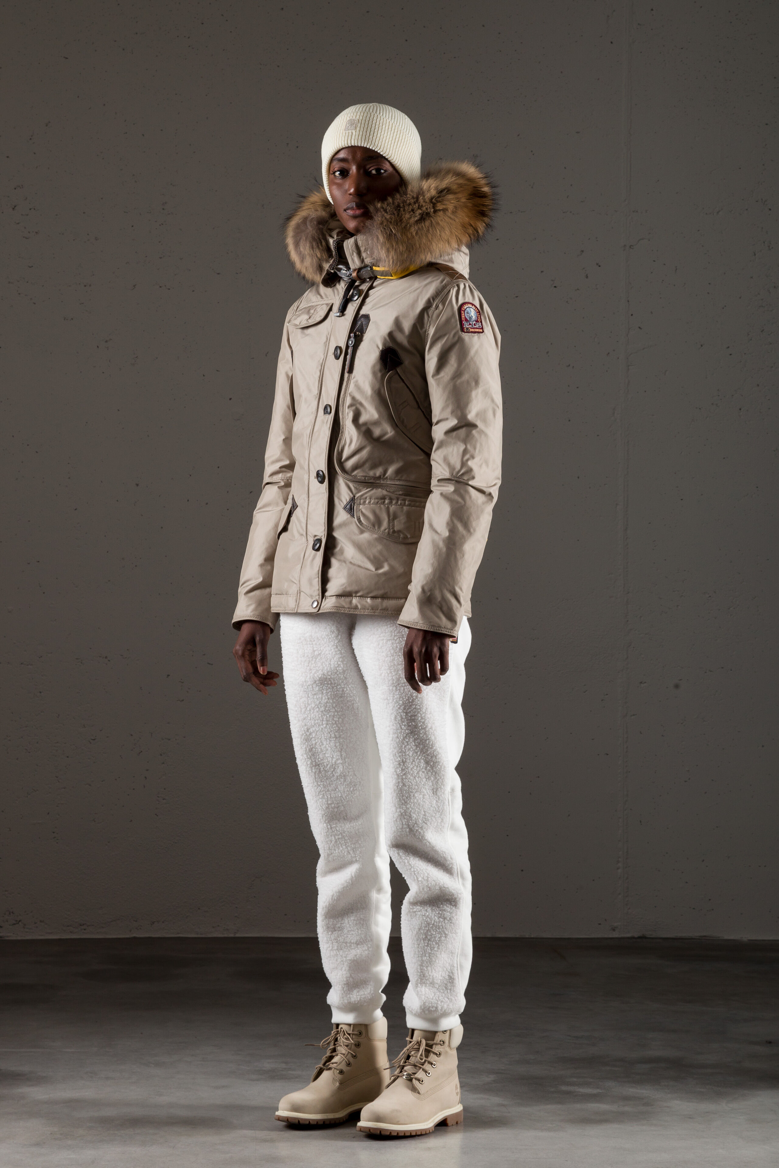 grey parajumper jacket