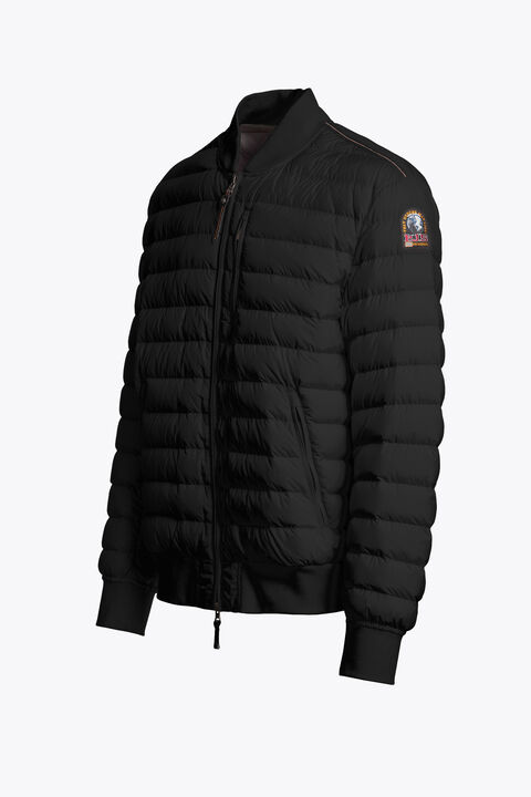 Parajumpers BREVING - DOWN FILLED BOMBER BLACK 26SMPMPUSL05P040541