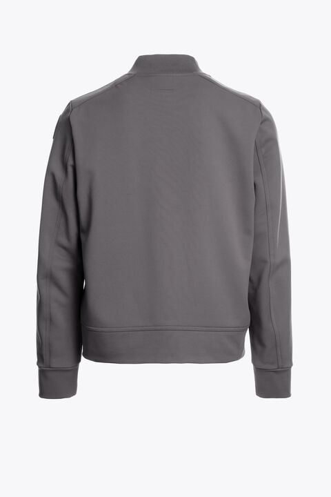 Parajumpers MCKAY - FULL-ZIP FLEECE PEWTER 25WMPMHYFG02P550735