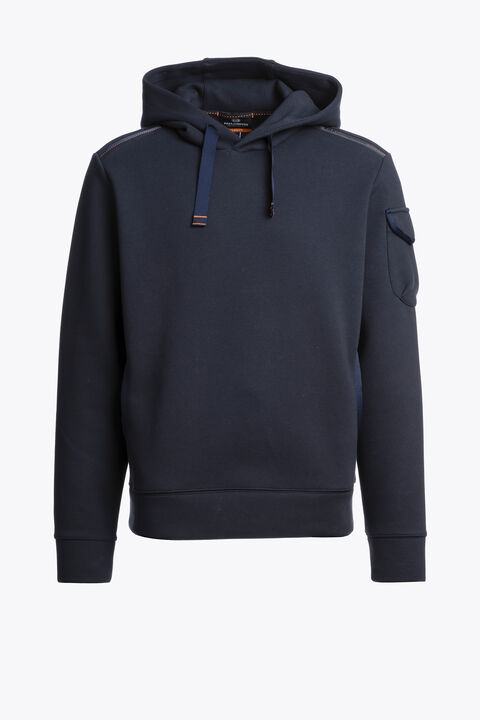 Parajumpers IKE - HOODED FLEECE BLUE NAVY 25WMPMFLPV01P570316