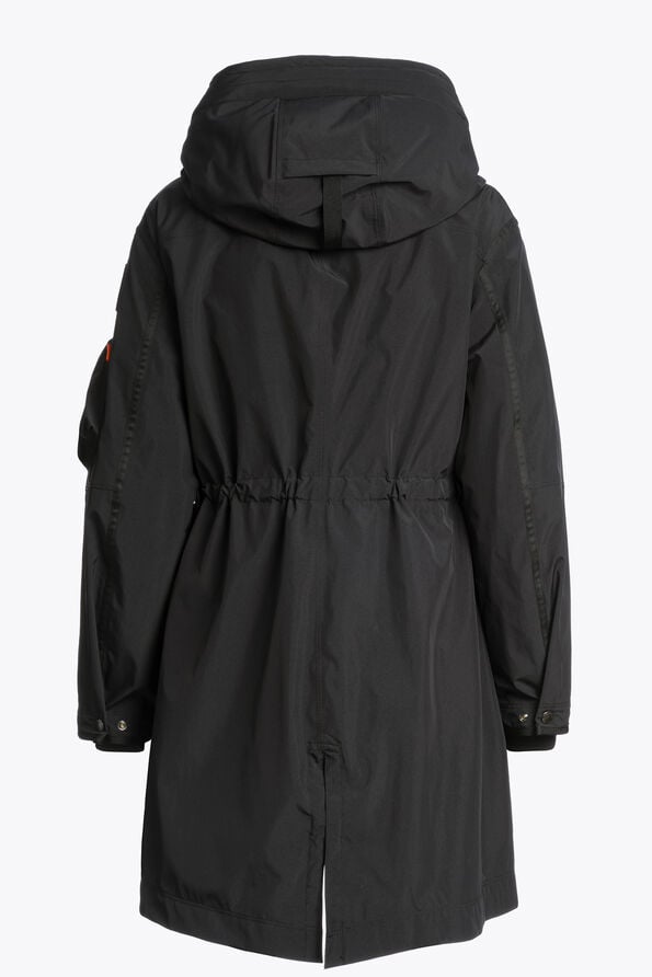 Parajumpers TANK LIGHT - HOODED PARKA BLACK 26WMPWJKMG32P530541