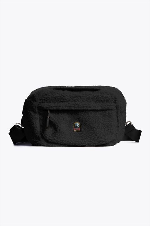 Parajumpers NORTHAM - CURLY FLEECE BELT BAG BLACK 26WMPABABA41PAN0541
