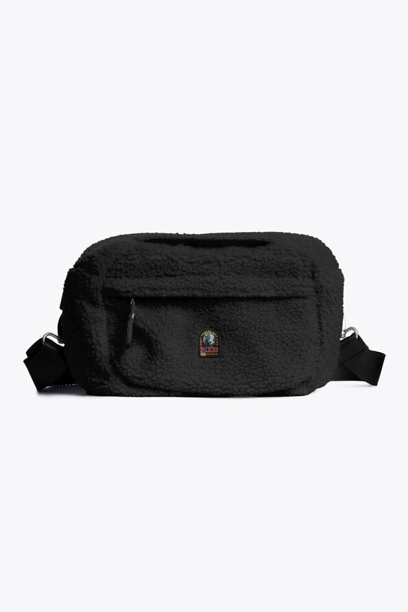 Parajumpers NORTHAM - CURLY FLEECE BELT BAG BLACK 26WMPABABA41PAN0541