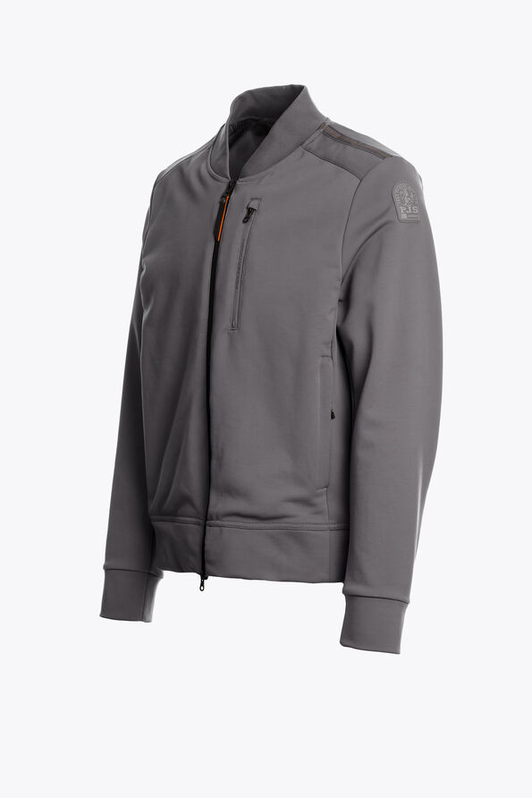 Parajumpers MCKAY - FULL-ZIP FLEECE PEWTER 25WMPMHYFG02P550735