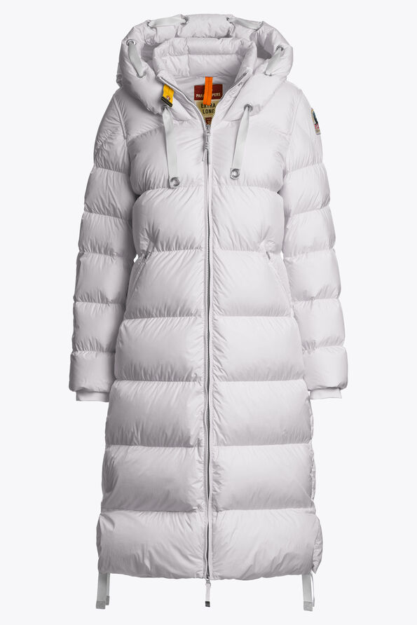 Parajumpers PANDA - LONG DOWN JACKET PEARL GREY 25WMPWPUEL31P700118