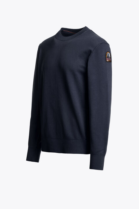 Parajumpers BASIC BRAW - CREWNECK SWEATER BLUE NAVY 26WMPMKNKC04P140316