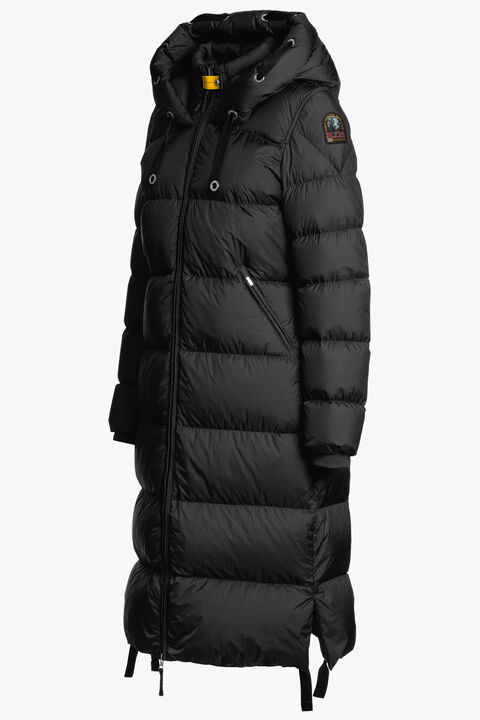 Parajumpers PANDA - LONG DOWN JACKET BLACK 25WMPWPUEL31P700541