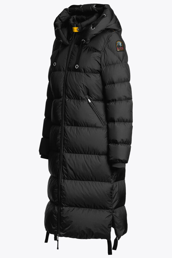 Parajumpers PANDA - LONG DOWN JACKET BLACK 25WMPWPUEL31P700541