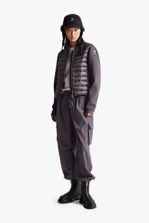 Parajumpers KALYSTA - HYBRID SWEATSHIRT GRAPHITE ORCHID 26WMPWHYFP30P630124