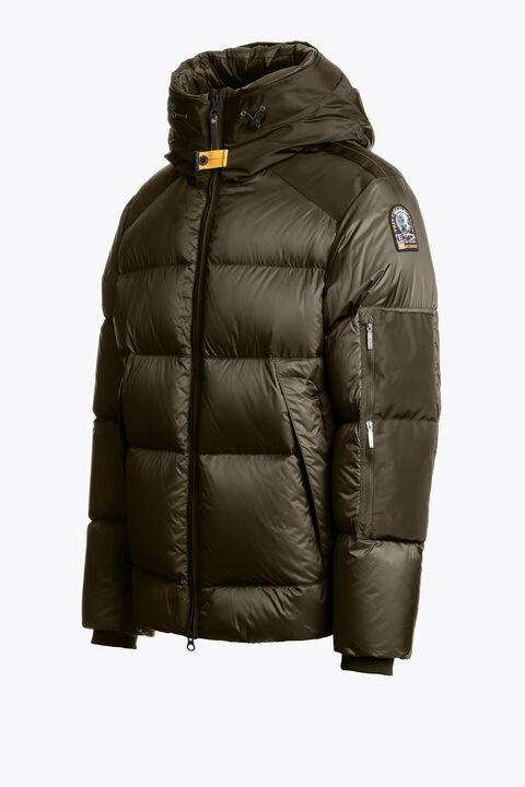 Parajumpers TYRIK - HOODED JACKET OLIVE GREY 25WMPMPUEN02P180103
