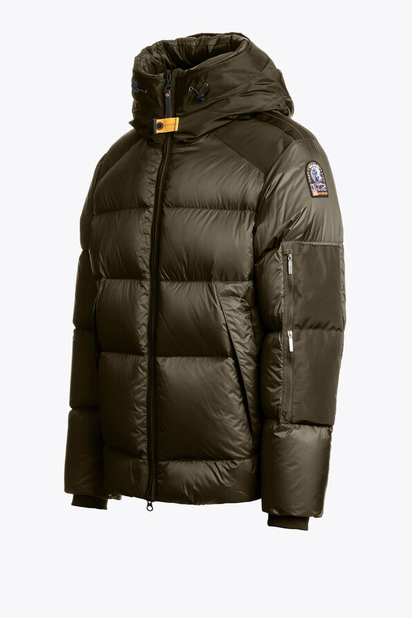 Parajumpers TYRIK - HOODED JACKET OLIVE GREY 25WMPMPUEN02P180103