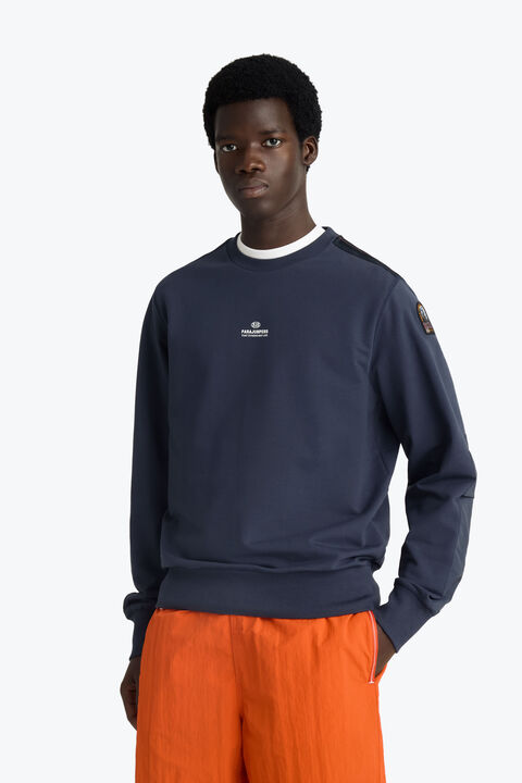 Parajumpers FERGUS - CREWNECK SWEATSHIRT INK BLUE 26SMPMFLRE01P350571