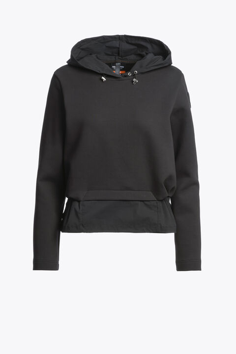 Parajumpers EDITA - HOODED SWEATSHIRT BLACK 26SMPWFLTZ31P790541