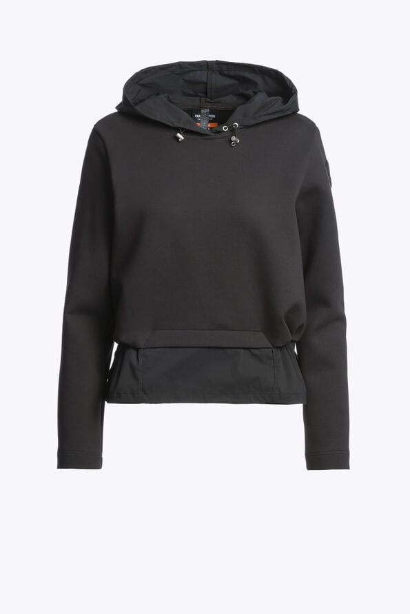 Parajumpers EDITA - HOODED SWEATSHIRT BLACK 26SMPWFLTZ31P790541